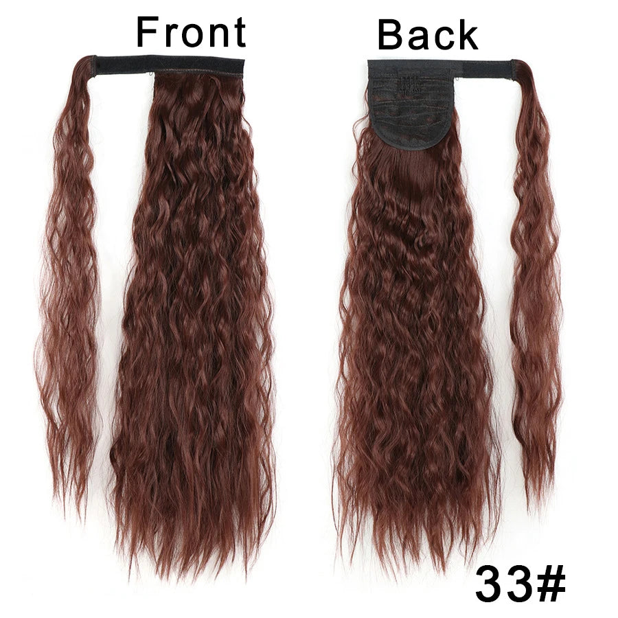 Synthetic Long Straight Ponytail Wrap Around Clip In Hair Extensions Natural Hairpiece Fiber Black Blonde Fake Hair Pony Tail,Hairxza Hair Accessories. Hair accessories in USA. Bride accessories in USA. Bridal hair accessories in USA. Kids hair accessories in USA. Girls hair accessories. Hair products. Beautiful hair accessories.