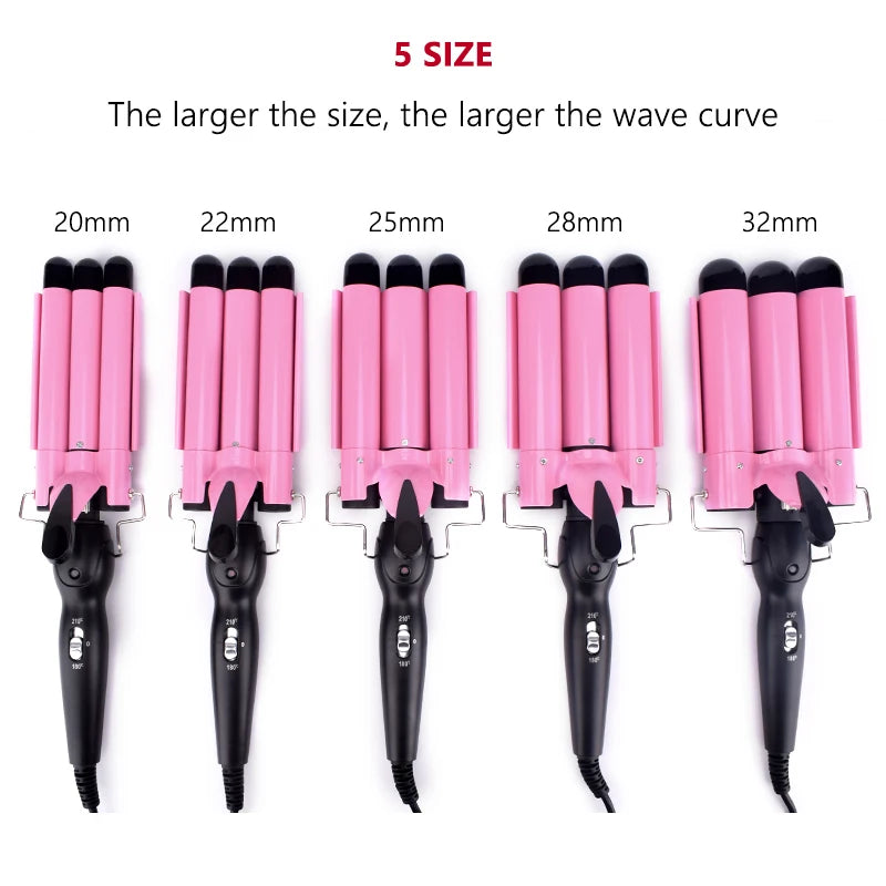 Ceramic Triple Barrel Hair Wave Styler