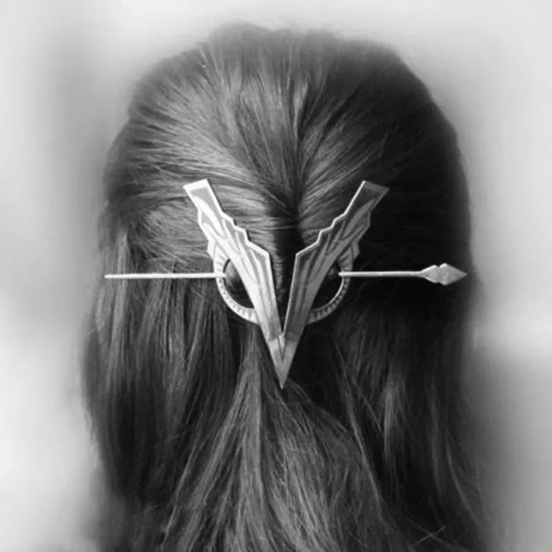 Viking Noir Oversized Crow Hair Elegance Hairxza Hair Accessories. Hair accessories in USA. Bride accessories in USA. Bridal hair accessories in USA. Kids hair accessories in USA. Girls hair accessories. Hair products. Beautiful hair accessories.