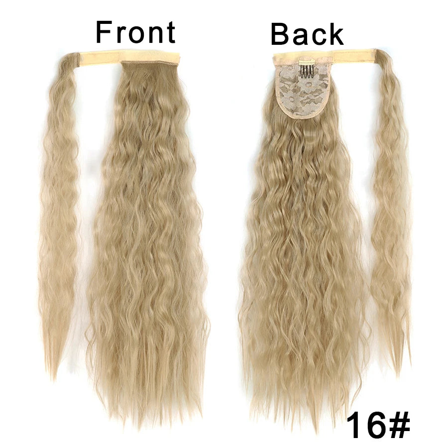 Synthetic Long Straight Ponytail Wrap Around Clip In Hair Extensions Natural Hairpiece Fiber Black Blonde Fake Hair Pony Tail,Hairxza Hair Accessories. Hair accessories in USA. Bride accessories in USA. Bridal hair accessories in USA. Kids hair accessories in USA. Girls hair accessories. Hair products. Beautiful hair accessories.