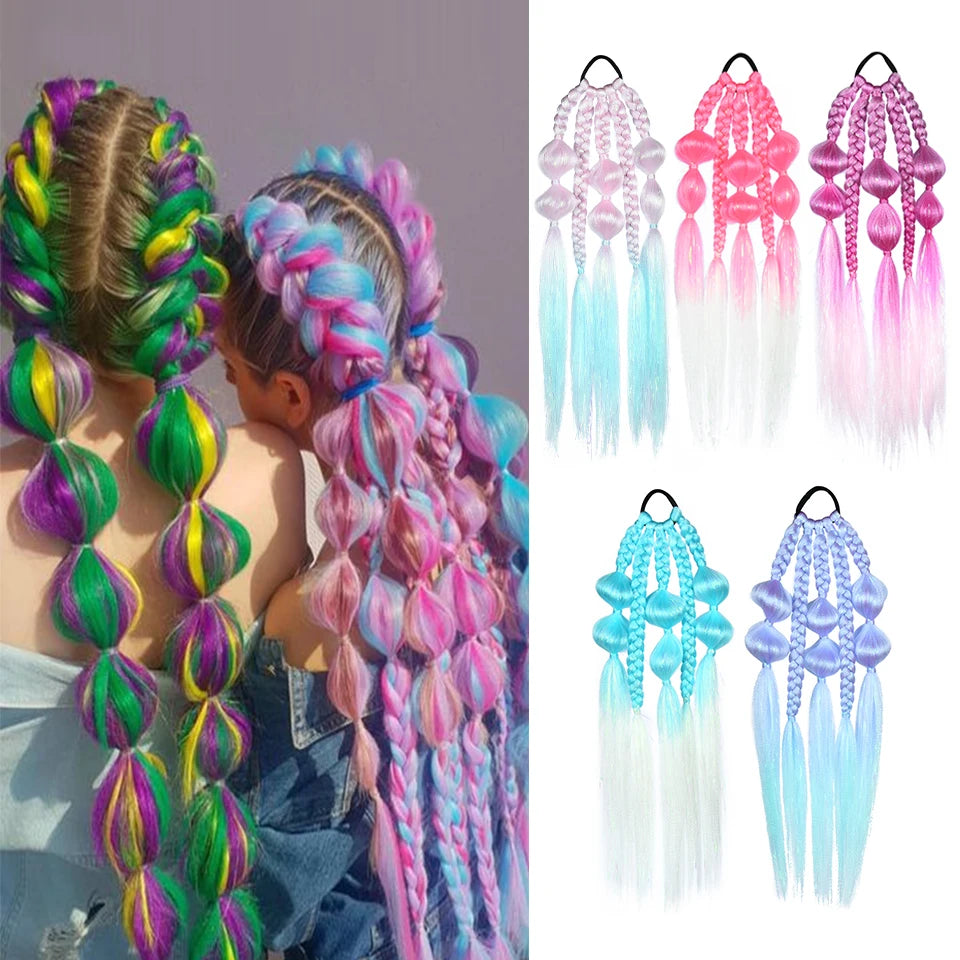 GlamTress Bubbles Jumbo Kanekalon Hair Tinsel Twist Extensions Hair accessories in USA. Bride accessories in USA. Bridal hair accessories in USA. Kids hair accessories in USA. Girls hair accessories. Hair products. Beautiful hair accessories.