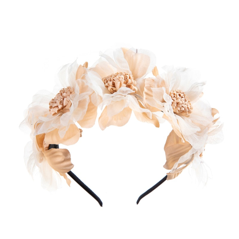 Petite Princess Baby Headband: Floral Crown Hair Accessory for Girls. Hairxza Hair Accessories. Hair accessories in USA. Bride accessories in USA. Bridal hair accessories in USA. Kids hair accessories in USA. Girls hair accessories. Hair products. Beautiful hair accessories.