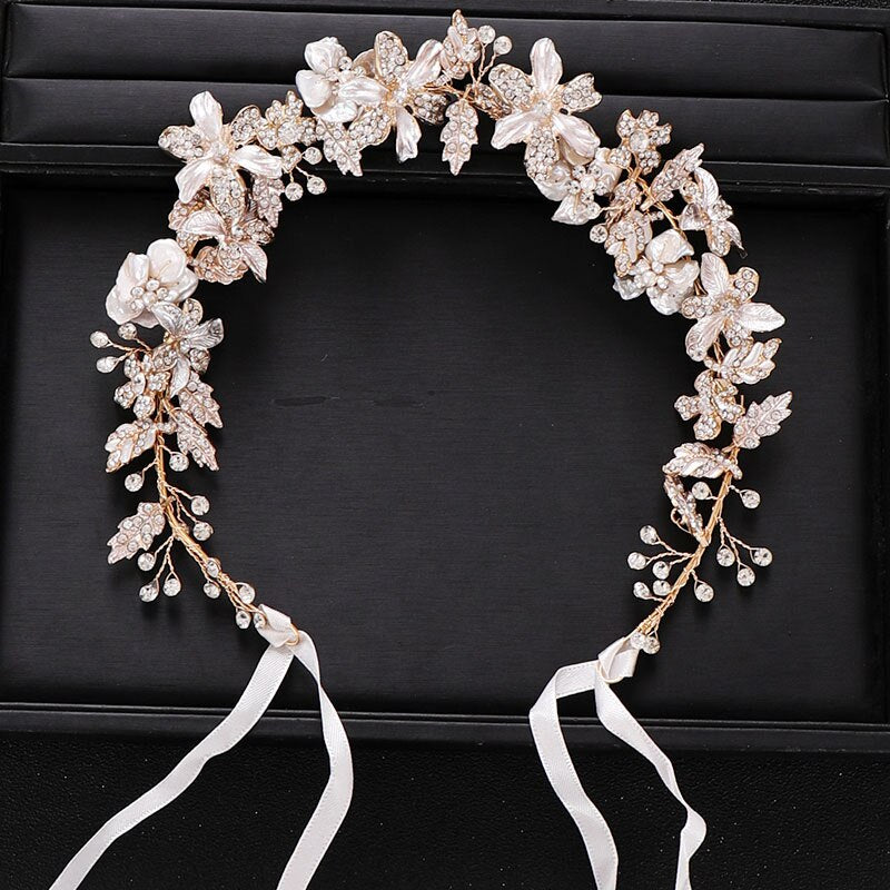 Luxurious Flower Headbands - Bridal Hair Jewelry. Hair accessories for brides.. Hair accessories in USA. Bride accessories in USA. Bridal hair accessories in USA. Kids hair accessories in USA. Girls hair accessories. Hair products. Beautiful hair accessories.