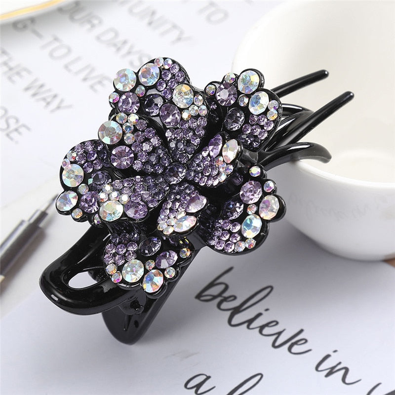 Retro Glam Rhinestone Hairpins. Hair accessories in USA. Bride accessories in USA. Bridal hair accessories in USA. Kids hair accessories in USA. Girls hair accessories. Hair products. Beautiful hair accessories.