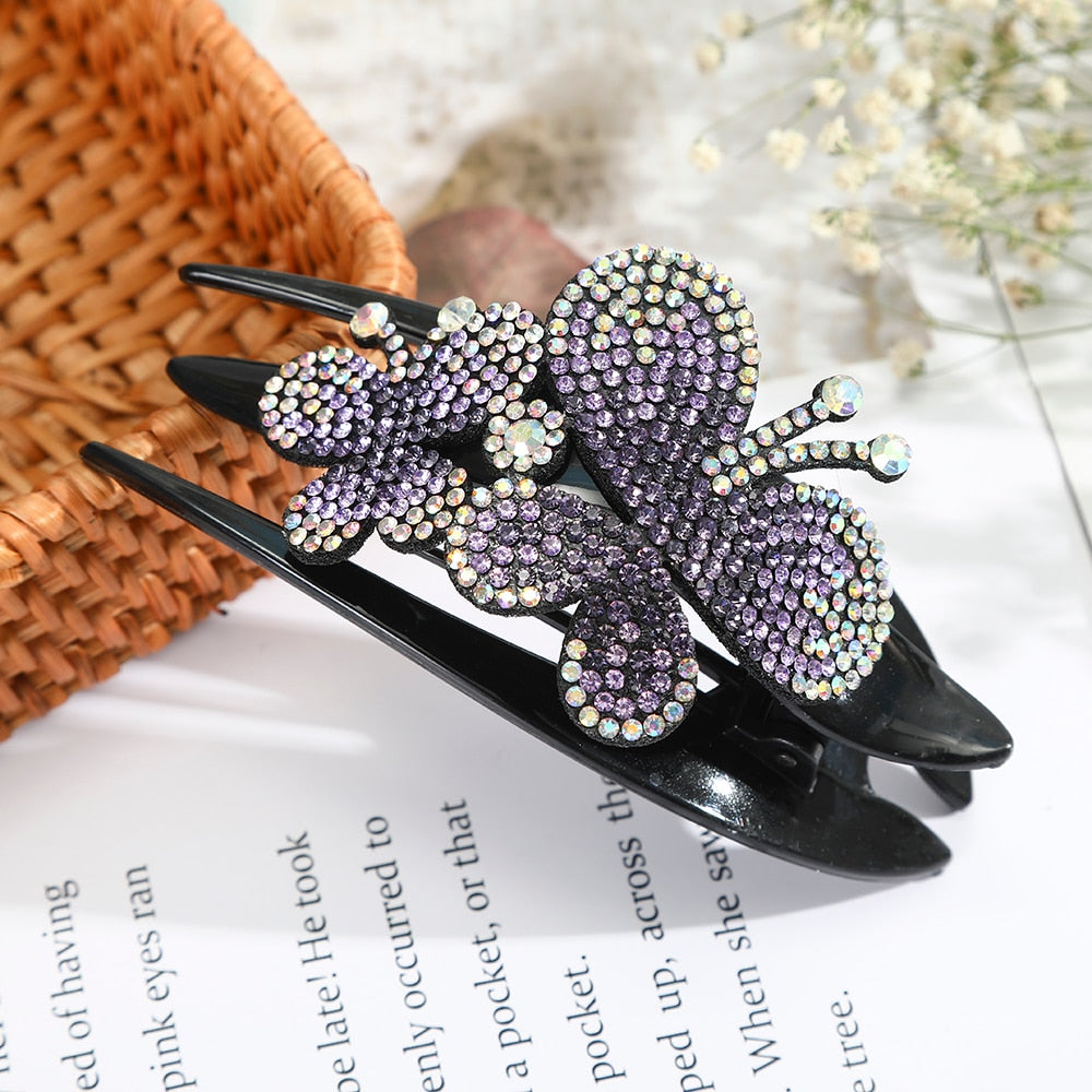 Retro Glam Rhinestone Hairpins. Hair accessories in USA. Bride accessories in USA. Bridal hair accessories in USA. Kids hair accessories in USA. Girls hair accessories. Hair products. Beautiful hair accessories.