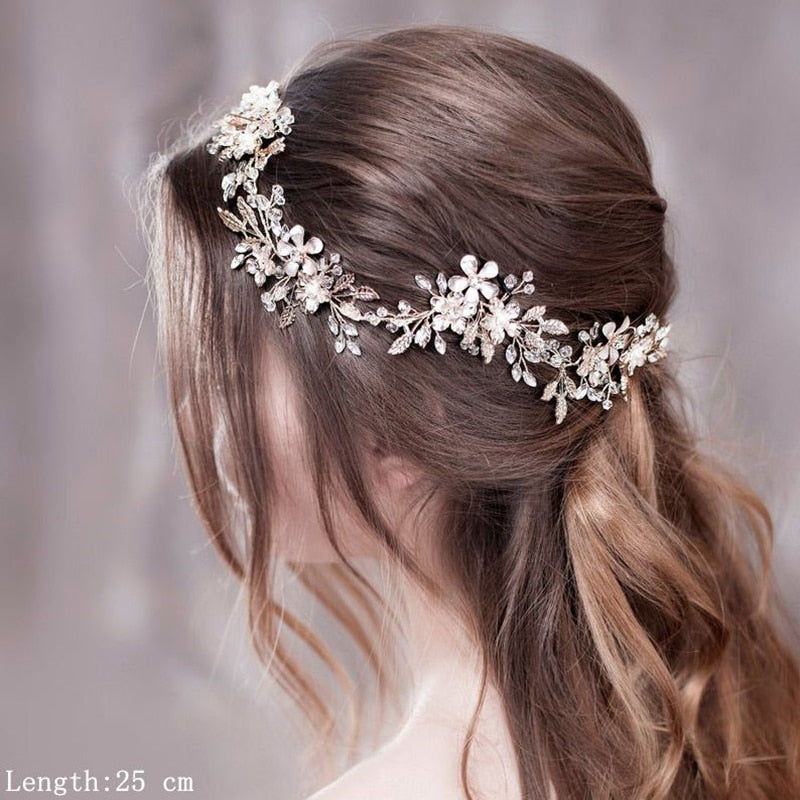 Luxurious Flower Headbands - Bridal Hair Jewelry. Hair accessories for brides.. Hair accessories in USA. Bride accessories in USA. Bridal hair accessories in USA. Kids hair accessories in USA. Girls hair accessories. Hair products. Beautiful hair accessories.