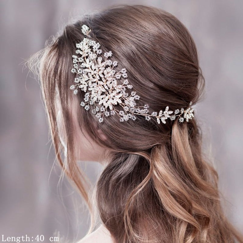 Luxurious Flower Headbands - Bridal Hair Jewelry. Hair accessories for brides.. Hair accessories in USA. Bride accessories in USA. Bridal hair accessories in USA. Kids hair accessories in USA. Girls hair accessories. Hair products. Beautiful hair accessories.