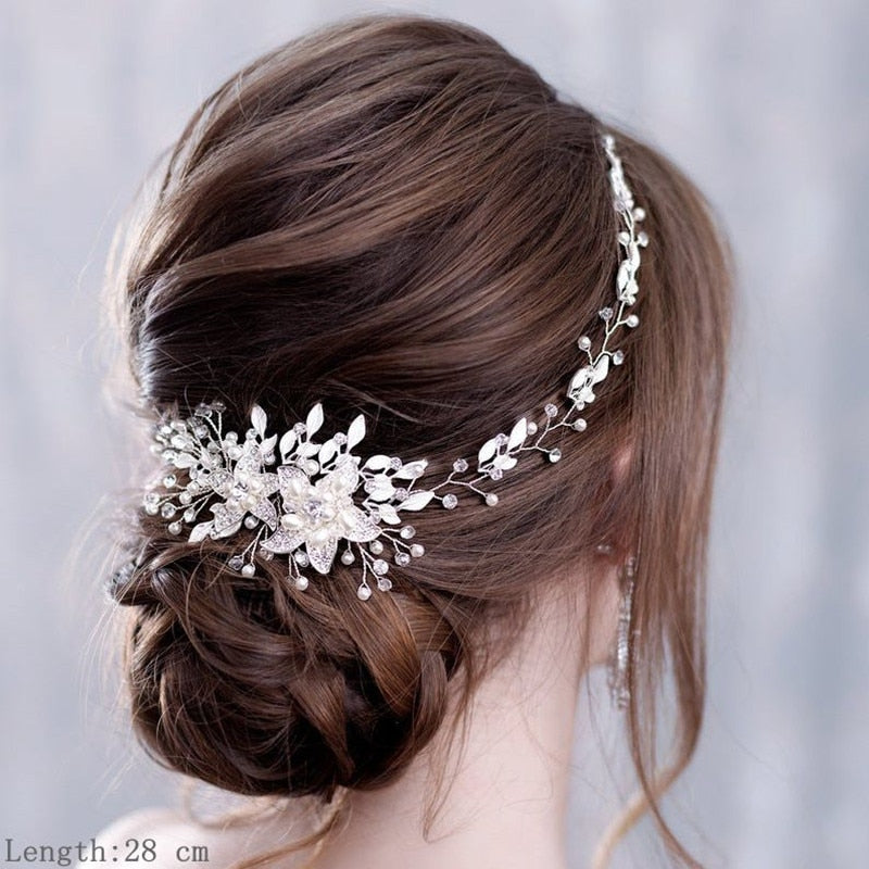 Luxurious Flower Headbands - Bridal Hair Jewelry. Hair accessories for brides.. Hair accessories in USA. Bride accessories in USA. Bridal hair accessories in USA. Kids hair accessories in USA. Girls hair accessories. Hair products. Beautiful hair accessories.