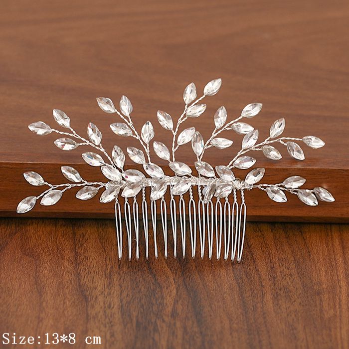 Shimmering Silver Pearl and Rhinestone Hair Combs. Wedding bridal hair combs. Wedding bridal hair accessory.