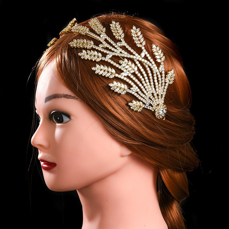 Vintage Glam Baroque Crystal Hairband. Hairxza Hair Accessories. Hair accessories in USA. Bride accessories in USA. Bridal hair accessories in USA. Kids hair accessories in USA. Girls hair accessories. Hair products. Beautiful hair accessories.