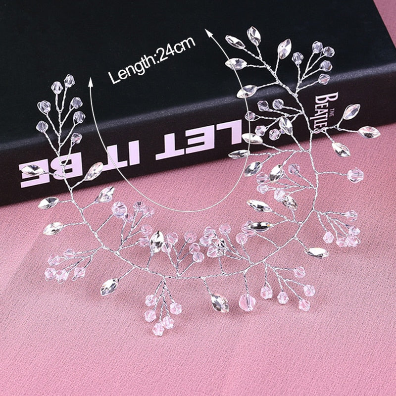 Handmade Crystal Floral Bridal Headbands. Hair accessories in USA. Bride accessories in USA. Bridal hair accessories in USA. Kids hair accessories in USA. Girls hair accessories. Hair products. Beautiful hair accessories.