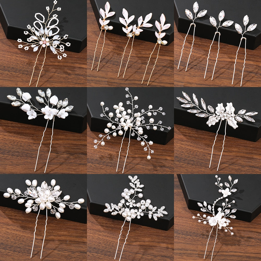 Bridal Bloom Hair Pins. Hair accessories in USA. Bride accessories in USA. Bridal hair accessories in USA. Kids hair accessories in USA. Girls hair accessories. Hair products. Beautiful hair accessories.