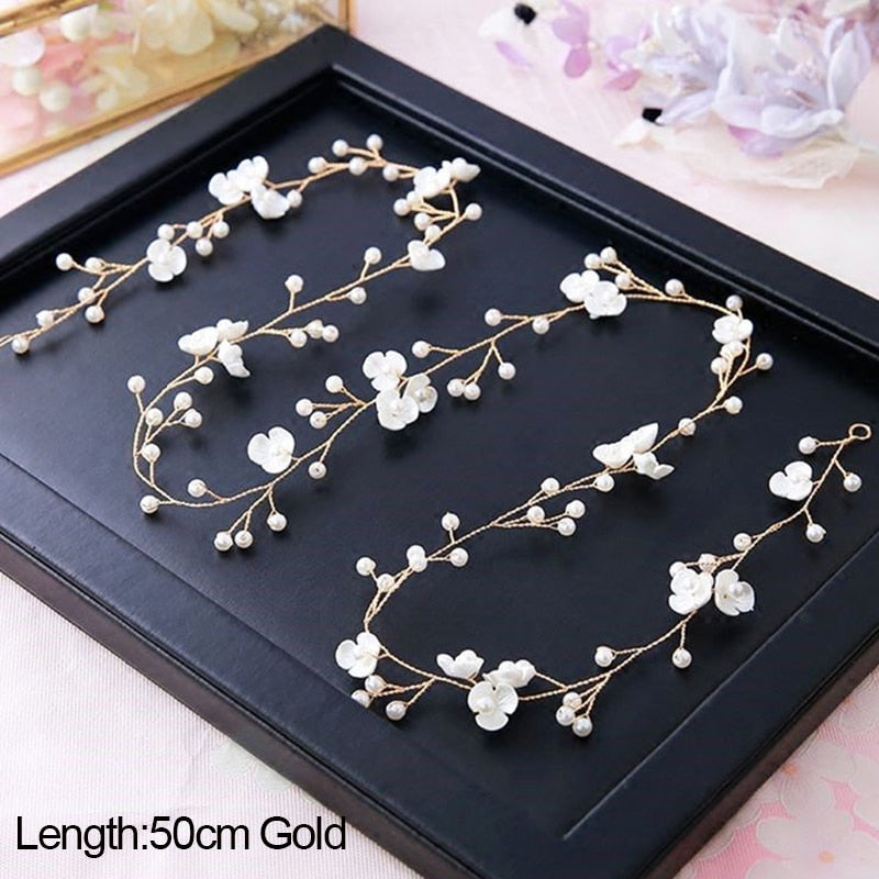 Handmade Crystal Floral Bridal Headbands. Hair accessories in USA. Bride accessories in USA. Bridal hair accessories in USA. Kids hair accessories in USA. Girls hair accessories. Hair products. Beautiful hair accessories.