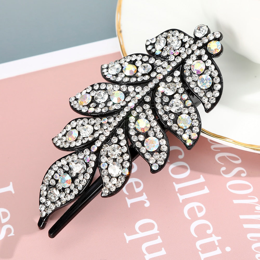 Retro Glam Rhinestone Hairpins. Hair accessories in USA. Bride accessories in USA. Bridal hair accessories in USA. Kids hair accessories in USA. Girls hair accessories. Hair products. Beautiful hair accessories.