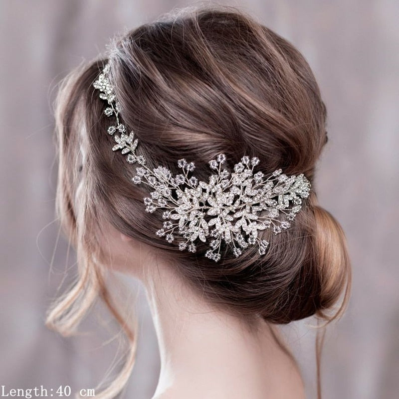 Luxurious Flower Headbands Bridal Hair Jewelry Hairxza