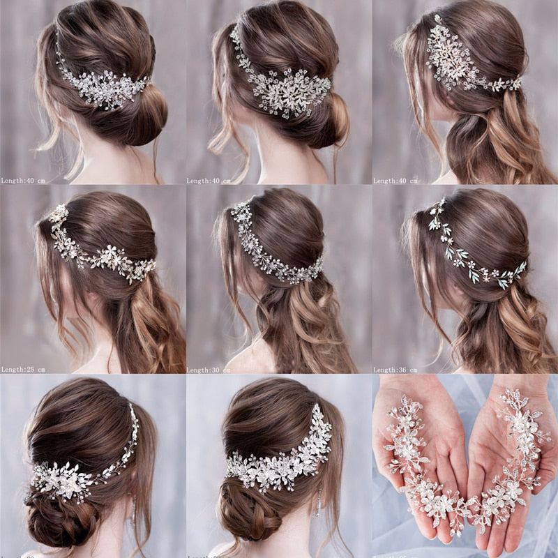 Luxurious Flower Headbands - Bridal Hair Jewelry. Hair accessories for brides.. Hair accessories in USA. Bride accessories in USA. Bridal hair accessories in USA. Kids hair accessories in USA. Girls hair accessories. Hair products. Beautiful hair accessories.