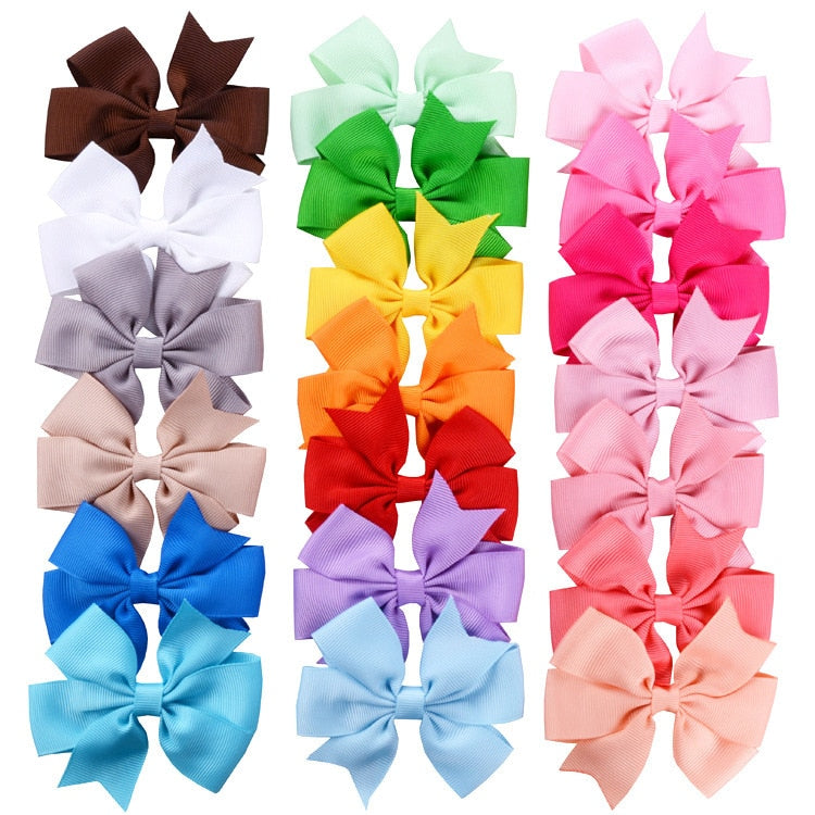 10pcs/lot Grosgrain Ribbon Hair Bows with Clips. Hairxza Hair Accessories.Hair accessories in USA. Bride accessories in USA. Bridal hair accessories in USA. Kids hair accessories in USA. Girls hair accessories. Hair products. Beautiful hair accessories.