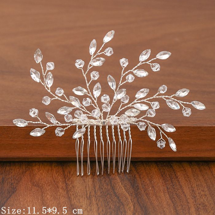 Shimmering Silver Pearl and Rhinestone Hair Combs. Wedding bridal hair combs. Wedding bridal hair accessory.