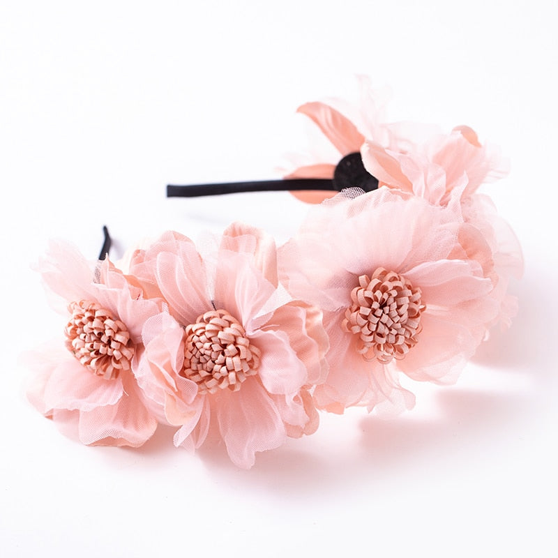 Petite Princess Baby Headband: Floral Crown Hair Accessory for Girls. Hairxza Hair Accessories. Hair accessories in USA. Bride accessories in USA. Bridal hair accessories in USA. Kids hair accessories in USA. Girls hair accessories. Hair products. Beautiful hair accessories.