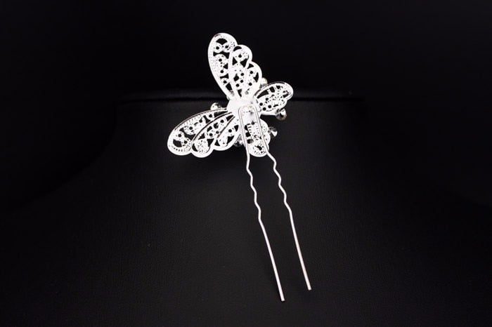 Radiant Pearl Butterfly Hairpins. Bridal Wedding hair accessory. Bridal hair Accessory. Wedding bridal hair combs. Hair accessories for brides. Hair accessories in USA. Bride accessories in USA. Bridal hair accessories in USA. Kids hair accessories in USA. Girls hair accessories. Hair products. Beautiful hair accessories.