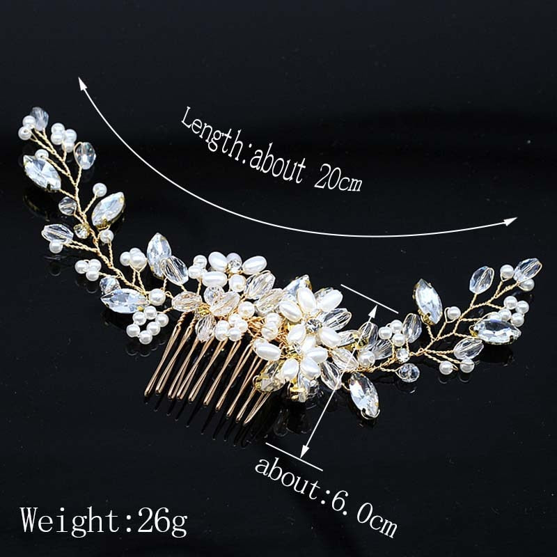 Crystal Pearl Hair Combs for Bridal.Hair accessories in USA. Bride accessories in USA. Bridal hair accessories in USA. Kids hair accessories in USA. Girls hair accessories. Hair products. Beautiful hair accessories.