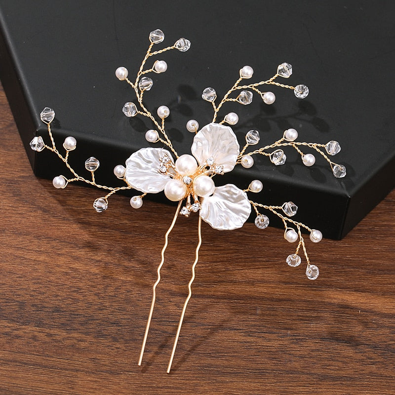 Bridal Bloom Hair Pins. Hair accessories in USA. Bride accessories in USA. Bridal hair accessories in USA. Kids hair accessories in USA. Girls hair accessories. Hair products. Beautiful hair accessories.