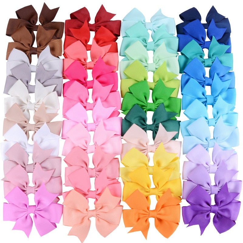 10pcs/lot Grosgrain Ribbon Hair Bows with Clips. Hairxza Hair Accessories.Hair accessories in USA. Bride accessories in USA. Bridal hair accessories in USA. Kids hair accessories in USA. Girls hair accessories. Hair products. Beautiful hair accessories.