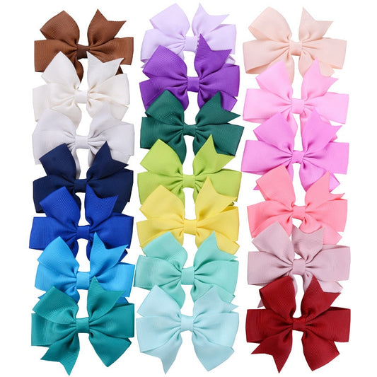 10pcs/lot Grosgrain Ribbon Hair Bows with Clips. Hairxza Hair Accessories.Hair accessories in USA. Bride accessories in USA. Bridal hair accessories in USA. Kids hair accessories in USA. Girls hair accessories. Hair products. Beautiful hair accessories.