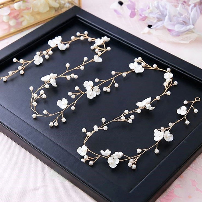 Handmade Crystal Floral Bridal Headbands. Hair accessories in USA. Bride accessories in USA. Bridal hair accessories in USA. Kids hair accessories in USA. Girls hair accessories. Hair products. Beautiful hair accessories.