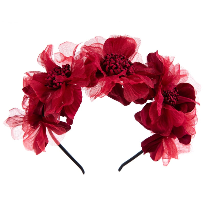 Petite Princess Baby Headband: Floral Crown Hair Accessory for Girls. Hairxza Hair Accessories. Hair accessories in USA. Bride accessories in USA. Bridal hair accessories in USA. Kids hair accessories in USA. Girls hair accessories. Hair products. Beautiful hair accessories.