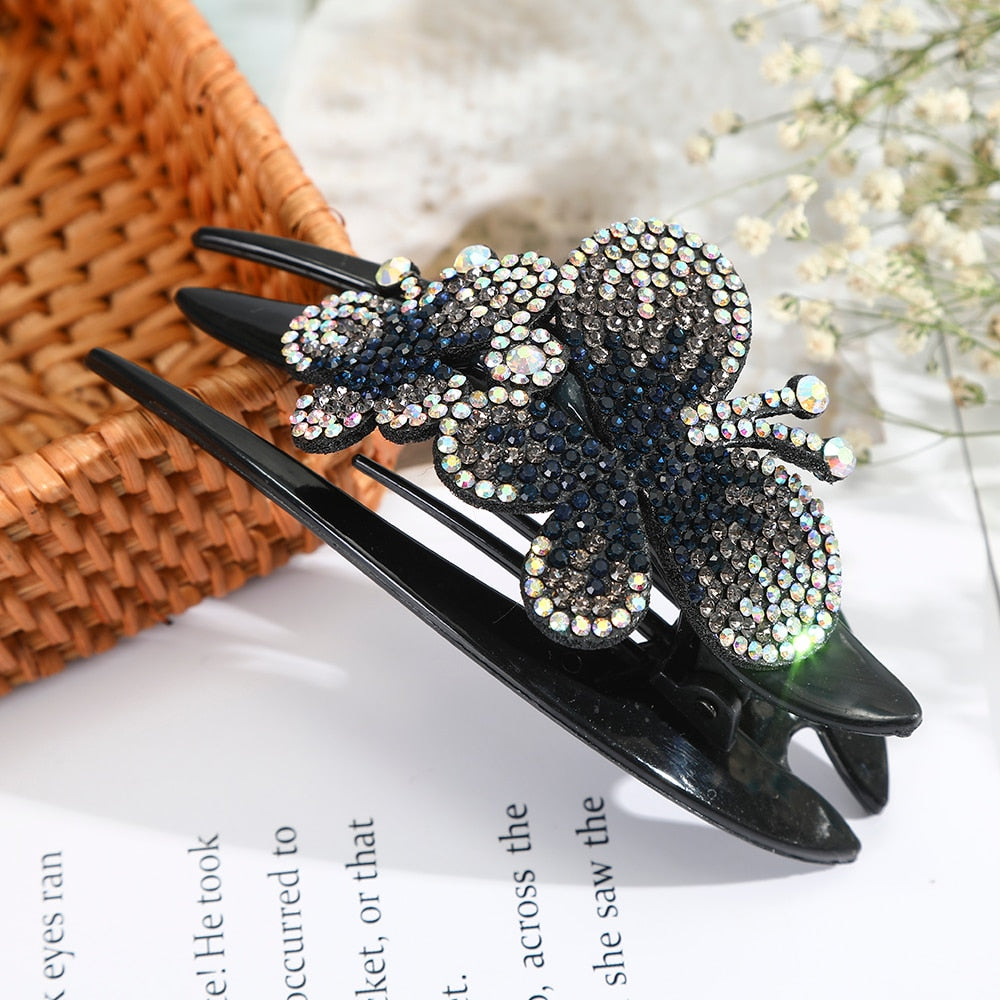 Retro Glam Rhinestone Hairpins. Hair accessories in USA. Bride accessories in USA. Bridal hair accessories in USA. Kids hair accessories in USA. Girls hair accessories. Hair products. Beautiful hair accessories.