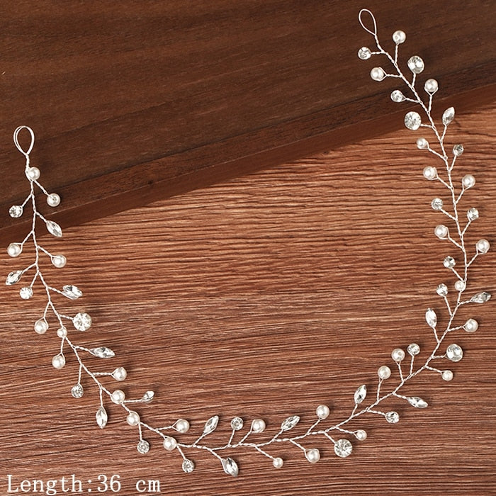 Elegant Pearl and Rhinestone Headbands for Weddings. Hair accessories in USA. Bride accessories in USA. Bridal hair accessories in USA. Kids hair accessories in USA. Girls hair accessories. Hair products. Beautiful hair accessories.