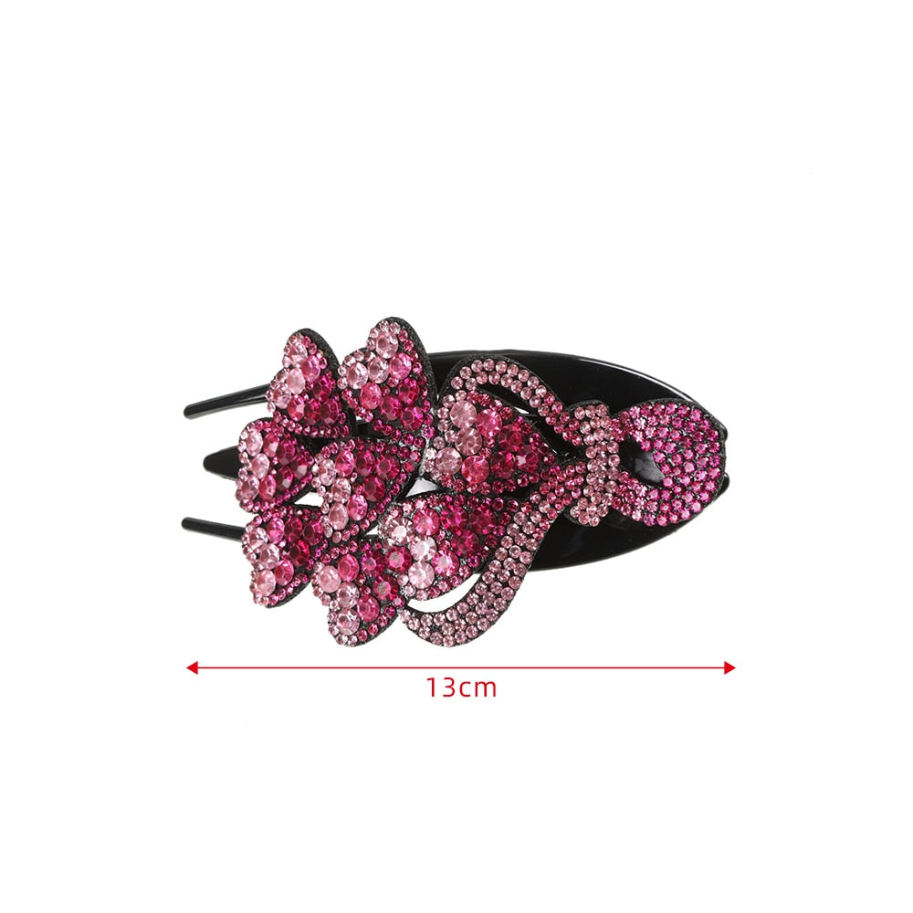 Retro Glam Rhinestone Hairpins. Hair accessories in USA. Bride accessories in USA. Bridal hair accessories in USA. Kids hair accessories in USA. Girls hair accessories. Hair products. Beautiful hair accessories.