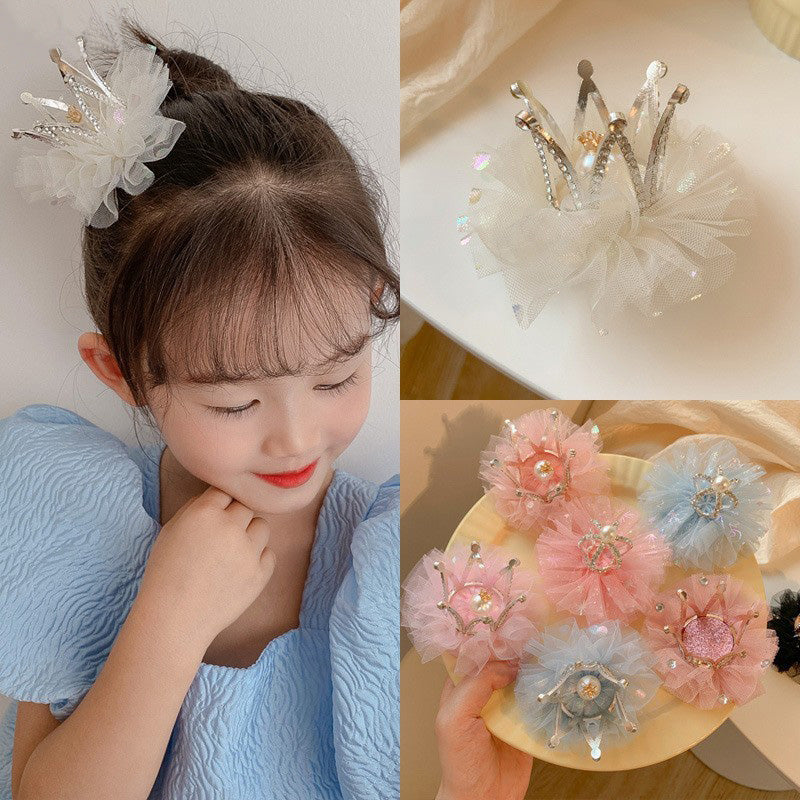 Little Princess Mesh Crown Hairpin. Hairxza Hair Accessories.. Hairxza Hair Accessories. Hair accessories in USA. Bride accessories in USA. Bridal hair accessories in USA. Kids hair accessories in USA. Girls hair accessories. Hair products. Beautiful hair accessories.