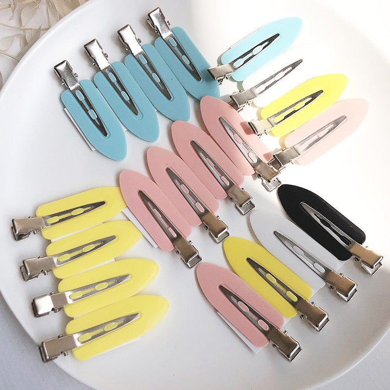 4pcs No Bend Hair Clips for Side Bangs and Fringe