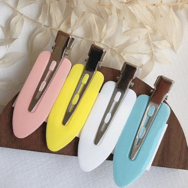 4pcs No Bend Hair Clips for Side Bangs and Fringe