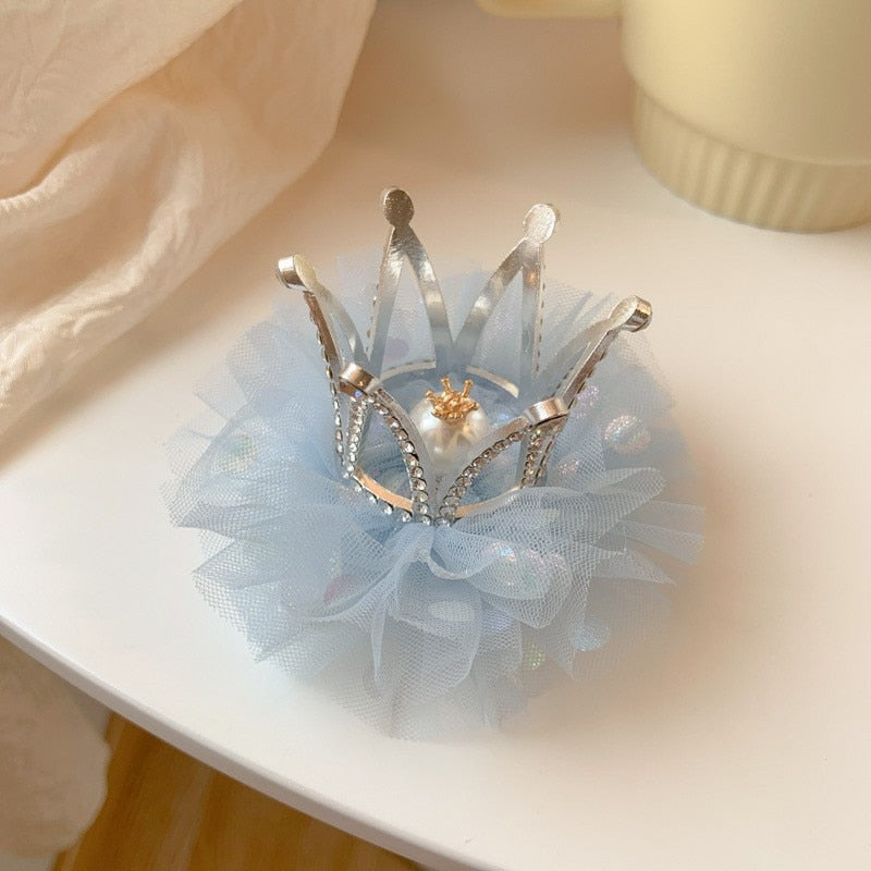 Little Princess Mesh Crown Hairpin. Hairxza Hair Accessories.. Hairxza Hair Accessories. Hair accessories in USA. Bride accessories in USA. Bridal hair accessories in USA. Kids hair accessories in USA. Girls hair accessories. Hair products. Beautiful hair accessories.