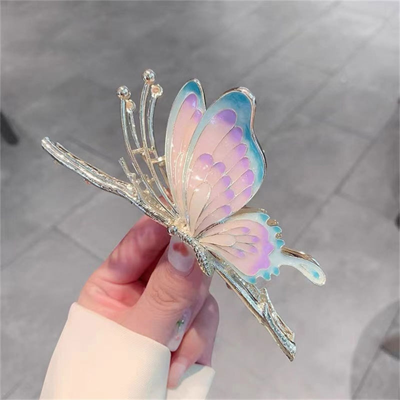 Retro Glam Rhinestone Butterfly Hair Claw. Hair accessories in USA. Bride accessories in USA. Bridal hair accessories in USA. Kids hair accessories in USA. Girls hair accessories. Hair products. Beautiful hair accessories.