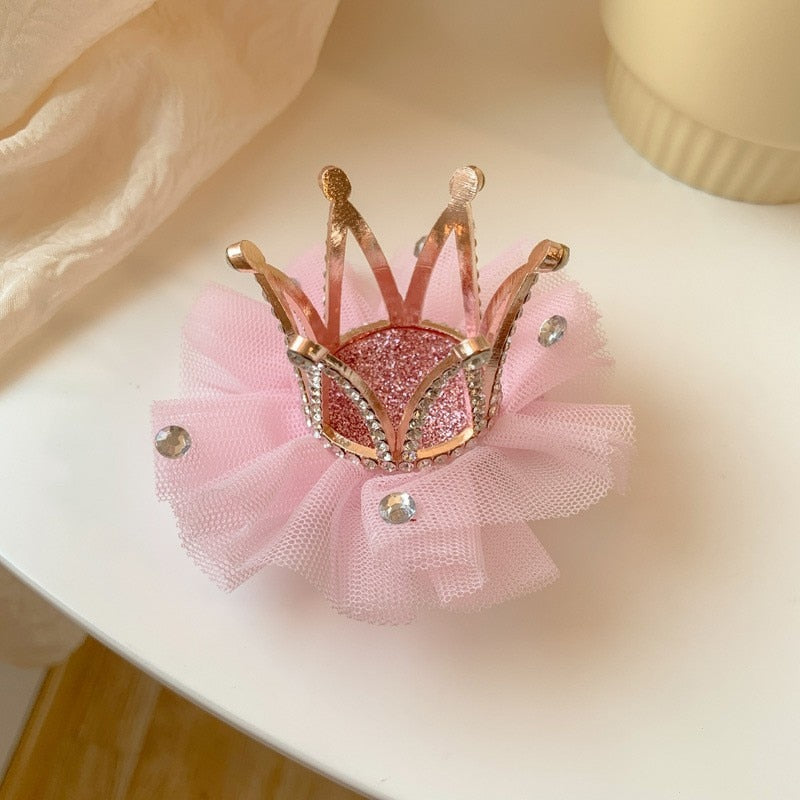 Little Princess Mesh Crown Hairpin. Hairxza Hair Accessories.. Hairxza Hair Accessories. Hair accessories in USA. Bride accessories in USA. Bridal hair accessories in USA. Kids hair accessories in USA. Girls hair accessories. Hair products. Beautiful hair accessories.