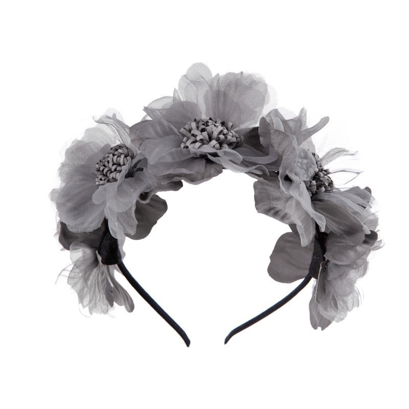 Petite Princess Baby Headband: Floral Crown Hair Accessory for Girls. Hairxza Hair Accessories. Hair accessories in USA. Bride accessories in USA. Bridal hair accessories in USA. Kids hair accessories in USA. Girls hair accessories. Hair products. Beautiful hair accessories.