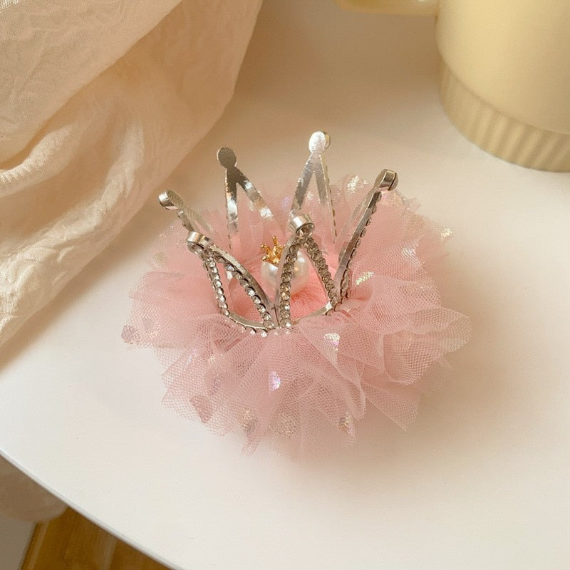 Little Princess Mesh Crown Hairpin. Hairxza Hair Accessories.. Hairxza Hair Accessories. Hair accessories in USA. Bride accessories in USA. Bridal hair accessories in USA. Kids hair accessories in USA. Girls hair accessories. Hair products. Beautiful hair accessories.