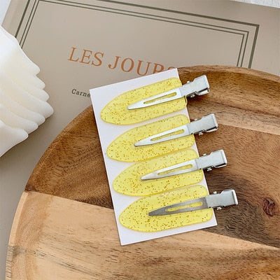 4pcs No Bend Hair Clips for Side Bangs and Fringe