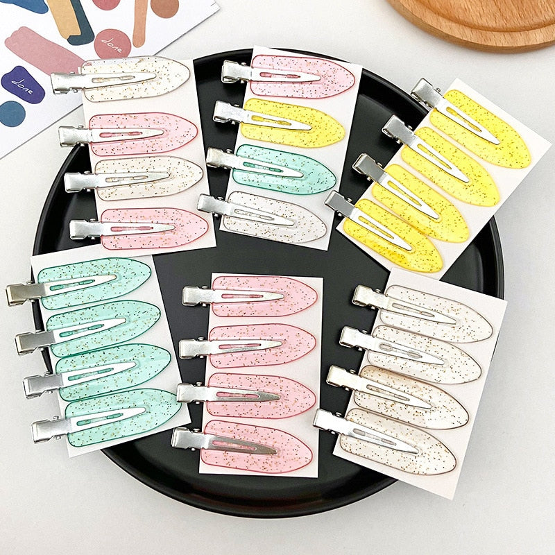 4pcs No Bend Hair Clips for Side Bangs and Fringe