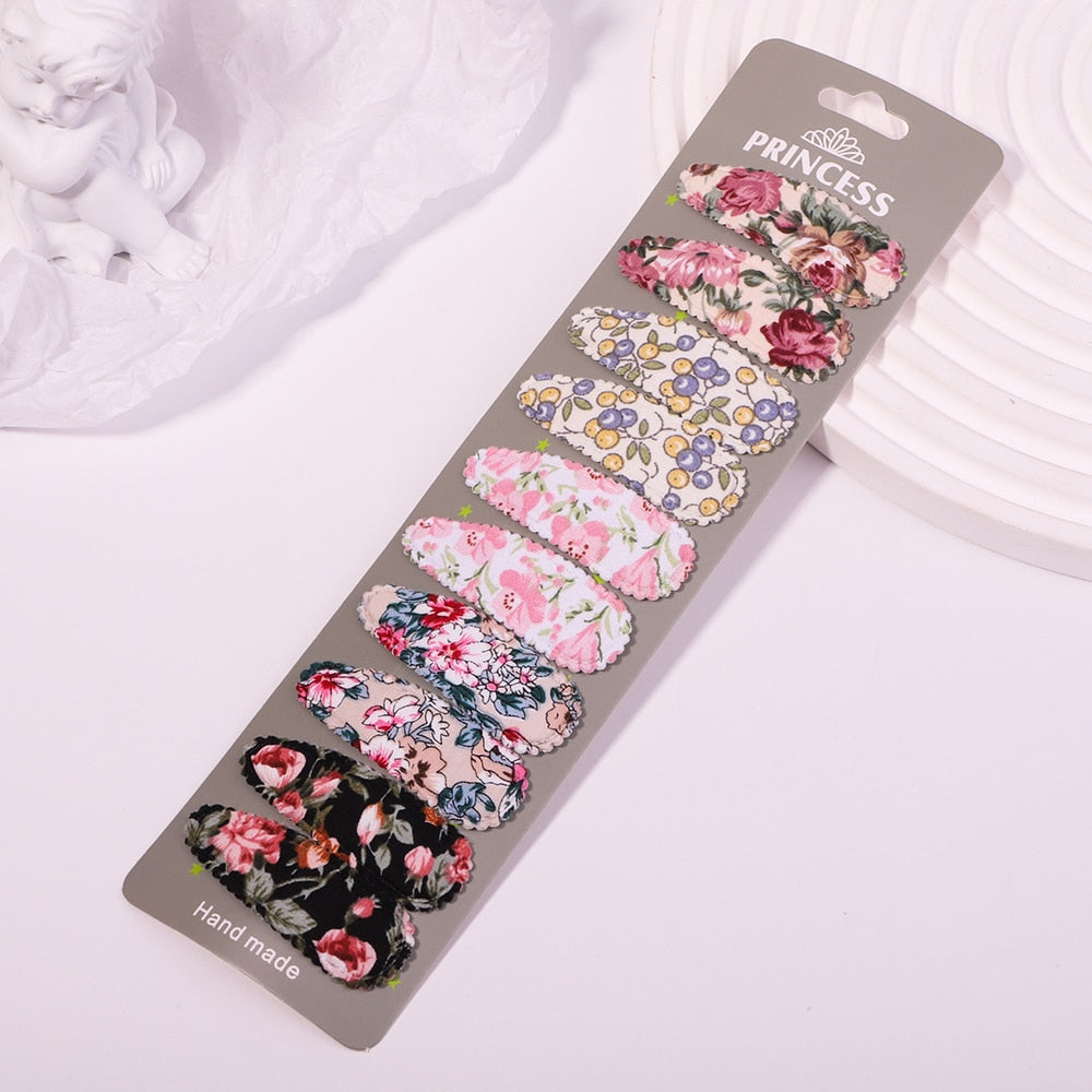 Colorful Snapset Embroidery Hair Clips for Girls. Hairxza Hair Accessories.