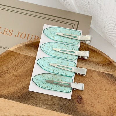 4pcs No Bend Hair Clips for Side Bangs and Fringe