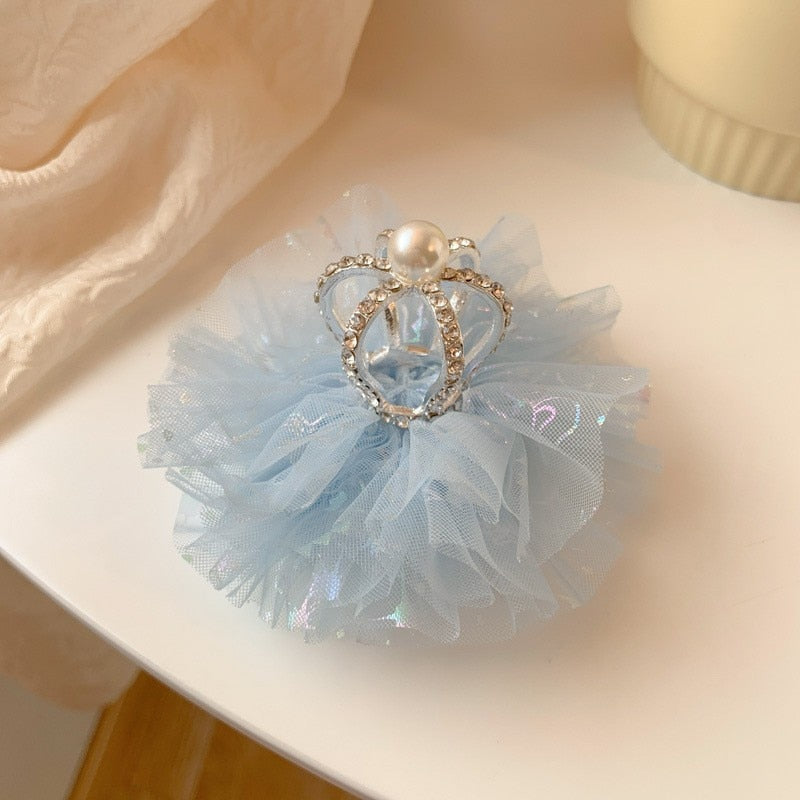 Little Princess Mesh Crown Hairpin. Hairxza Hair Accessories.. Hairxza Hair Accessories. Hair accessories in USA. Bride accessories in USA. Bridal hair accessories in USA. Kids hair accessories in USA. Girls hair accessories. Hair products. Beautiful hair accessories.